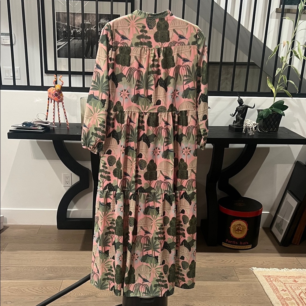 Boho Maxi Dress - vibrant peacock pattern - Picture 16 of 16